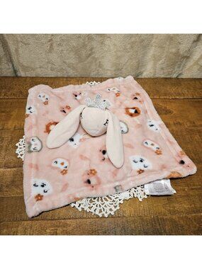 Baby Luxe Bunny Rabbit Baby Security Blanket Owl Fox Pink Girl Lovey